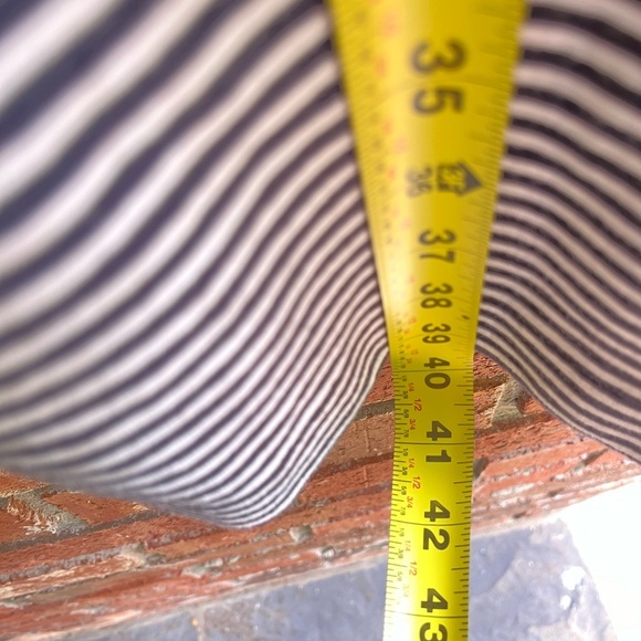 Ann Taylor Navy and White Striped Midi Dress size 0 - Picture 8 of 8